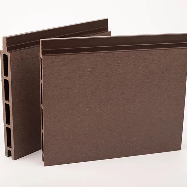 Sötétbarna - zárt WPC kerítéselem 21 mm