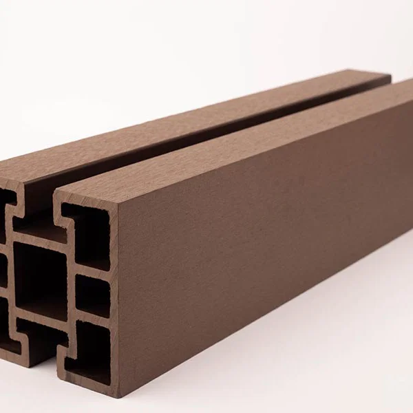 WPC kiegészítő Kerítésoszlop - 120x120 x 2000 mm - Barna