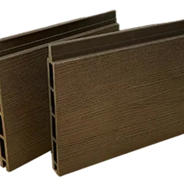 Sötétbarna - zárt WPC kerítéselem 21 mm