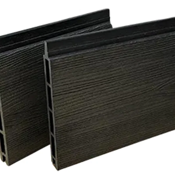 Sötétszürke - zárt WPC kerítéselem 21 mm
